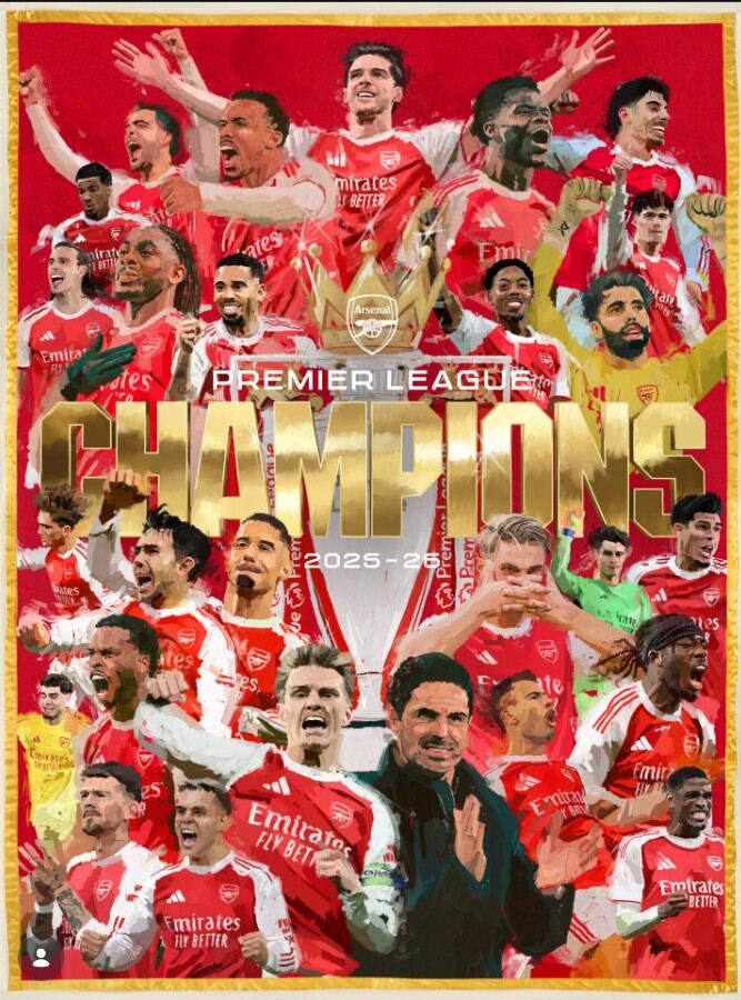 Arsenal PL Champions 2025-26